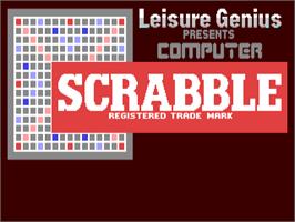 Title screen of Computer Scrabble on the Commodore 64.