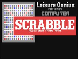 Title screen of Computer Scrabble De Luxe on the Commodore 64.
