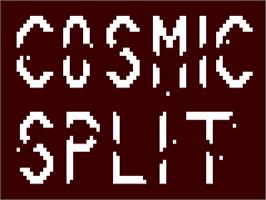 Title screen of Cosmic Split (PSS) on the Commodore 64.
