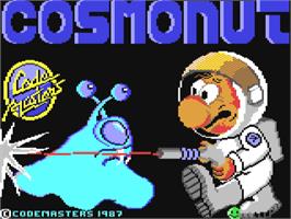 Title screen of Cosmonut on the Commodore 64.