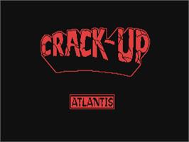Title screen of Crack-up on the Commodore 64.