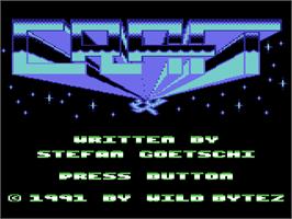 Title screen of Craft on the Commodore 64.