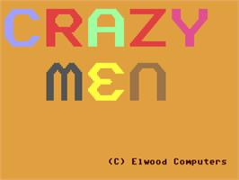 Title screen of Crazy Men on the Commodore 64.