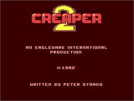 Title screen of Creaper 2 on the Commodore 64.
