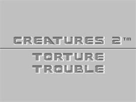 Title screen of Creatures 2: Torture Trouble on the Commodore 64.
