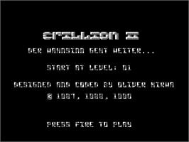 Title screen of Crillion 2 on the Commodore 64.