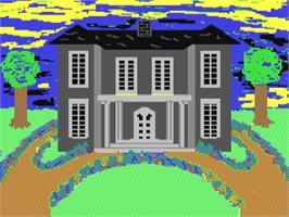 Title screen of Cromwell-house on the Commodore 64.