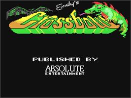 Title screen of Crossbow on the Commodore 64.