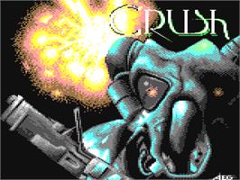 Title screen of Crush on the Commodore 64.