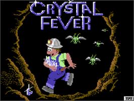 Title screen of Crystal Fever on the Commodore 64.