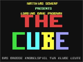 Title screen of Cube, The (Compute!) on the Commodore 64.