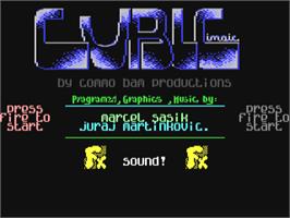 Title screen of Cubic (Compute!) on the Commodore 64.