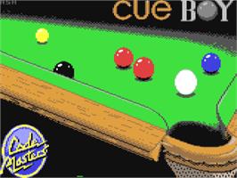 Title screen of Cue Boy on the Commodore 64.
