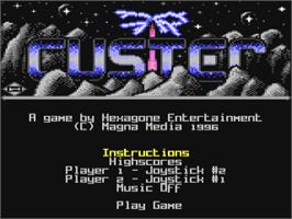 Title screen of Custer on the Commodore 64.