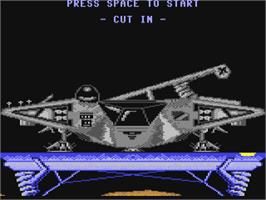 Title screen of Cut-in on the Commodore 64.