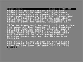 Title screen of Cutthroats on the Commodore 64.