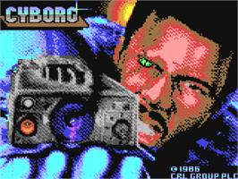 Title screen of Cyborg on the Commodore 64.