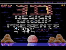 Title screen of Cyborg 2900 on the Commodore 64.