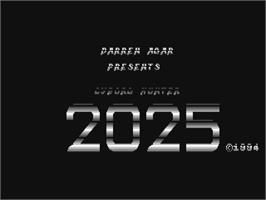 Title screen of Cyborg Hunter 2025 on the Commodore 64.