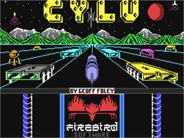 Title screen of Cylu on the Commodore 64.