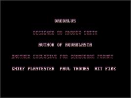 Title screen of Daedalus on the Commodore 64.