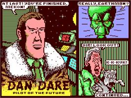 Title screen of Dan Dare: Pilot of the Future on the Commodore 64.