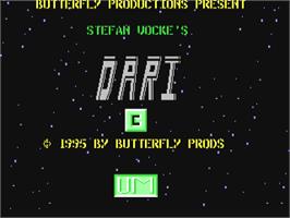 Title screen of Dari on the Commodore 64.