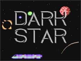 Title screen of Dark Star (ACE/Mastertronic) on the Commodore 64.