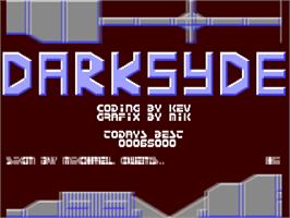 Title screen of Darksyde on the Commodore 64.