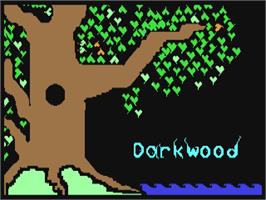 Title screen of Darkwood on the Commodore 64.