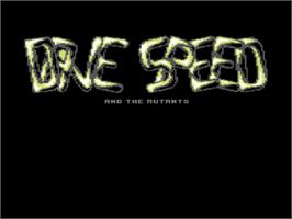 Title screen of Dave Speed And The Mutants on the Commodore 64.