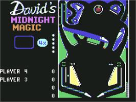 Title screen of David's Midnight Magic on the Commodore 64.