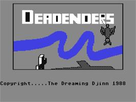 Title screen of Deadenders on the Commodore 64.