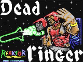 Title screen of Deadringer on the Commodore 64.
