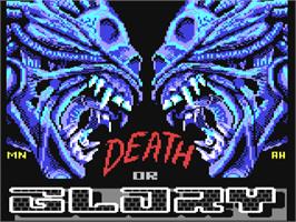 Title screen of Death Or Glory - The Ultimate Fight on the Commodore 64.