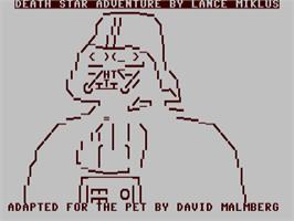 Title screen of Death Star Adventure on the Commodore 64.