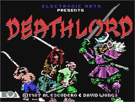 Title screen of Deathlord on the Commodore 64.