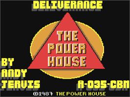 Title screen of Deliverance: Stormlord II on the Commodore 64.
