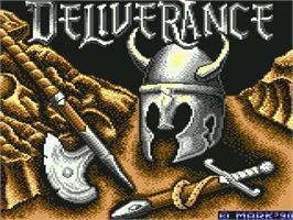 Title screen of Deliverance - Stormlord 2 on the Commodore 64.