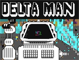 Title screen of Delta Man on the Commodore 64.