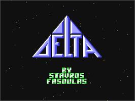 Title screen of Delta Patrol on the Commodore 64.