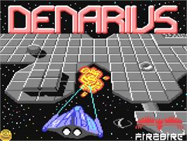 Title screen of Denarius on the Commodore 64.