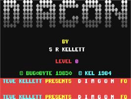 Title screen of Diagon on the Commodore 64.