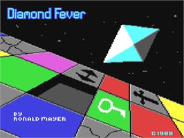Title screen of Diamond Fever on the Commodore 64.