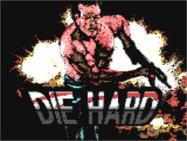 Title screen of Die Hard on the Commodore 64.