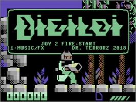 Title screen of Digiloi on the Commodore 64.