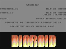 Title screen of Dioroid on the Commodore 64.