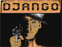Title screen of Django on the Commodore 64.