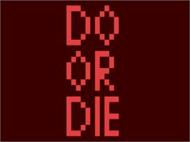 Title screen of Do Or Die on the Commodore 64.