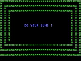Title screen of Do Your Sums! on the Commodore 64.